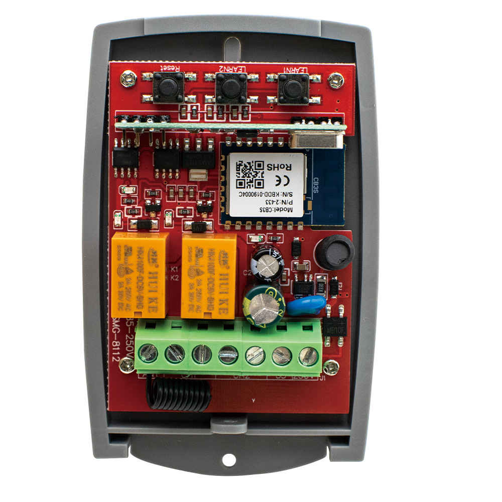 Tuya WiFi RF433 Qapı Şlaqbaum Qəbul Modulu 2CH, 220V