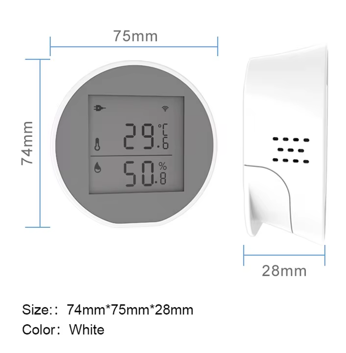 Temperatur və rütubət sensoru USB, ER-Tuya-WSD