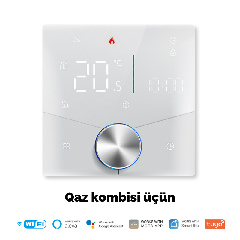 MOES WiFi Ağıllı Kombi Termostatı (GC BHT-009)