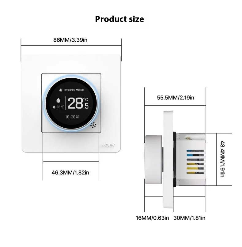 MOES ZHT-SR Zigbee Ağıllı Termostat, GA