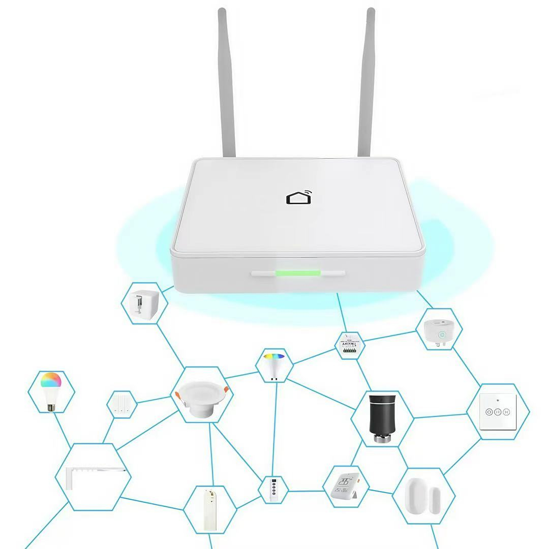 Tuya ZigBee 3.0 Naqilli Dual Antenalı Gateway (Şlüz)