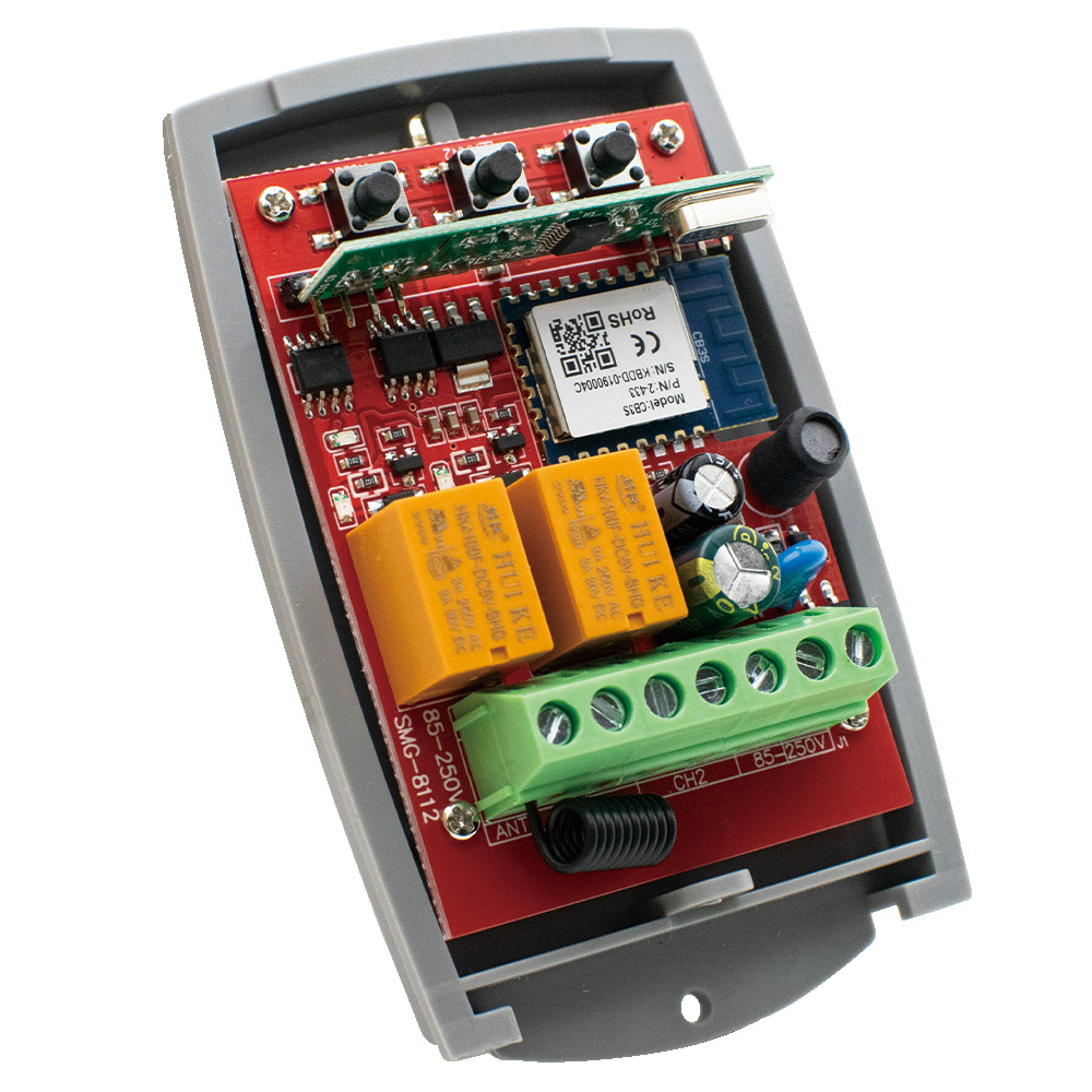 Tuya WiFi RF433 Qapı Şlaqbaum Qəbul Modulu 2CH, 220V