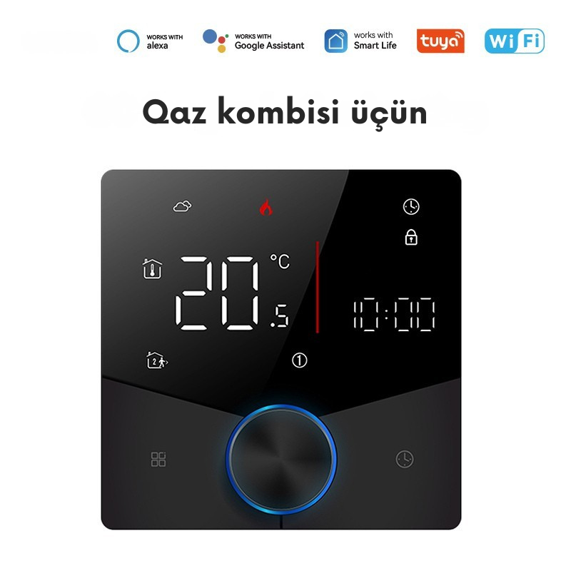 MOES WiFi Ağıllı Kombi Termostatı (GC BHT-009)
