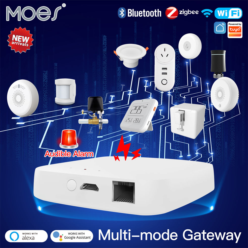 Tuya MOES Zigbee + Bluetooth + WiFi Şlüz (Gateway)