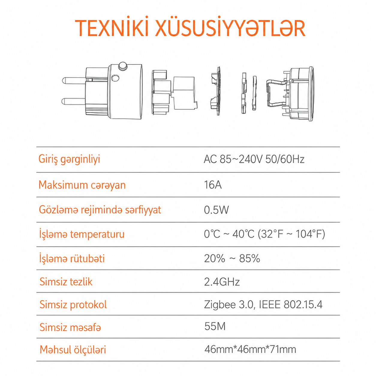 ZigBee Smart Plug 16A