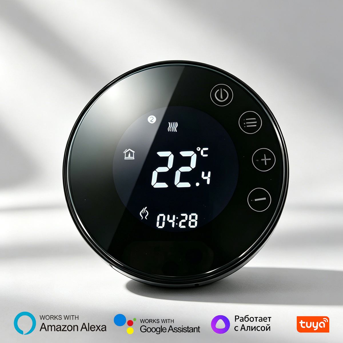 Ağıllı Qara WiFi Kombi Termostatı, Oadobo X7H