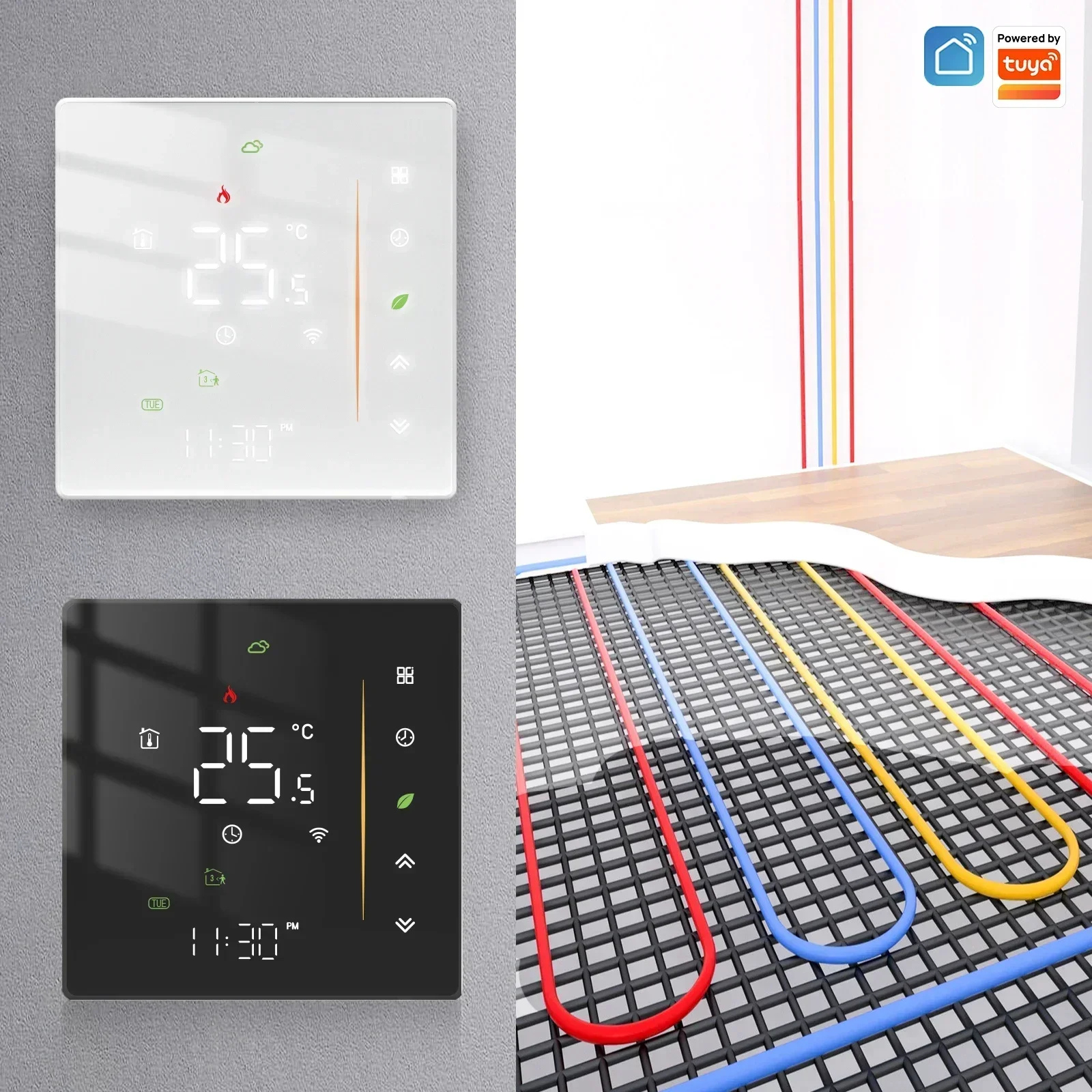 MOES WiFi Ağıllı Elektrik Döşəmə İsitmə Termostatı (GB)