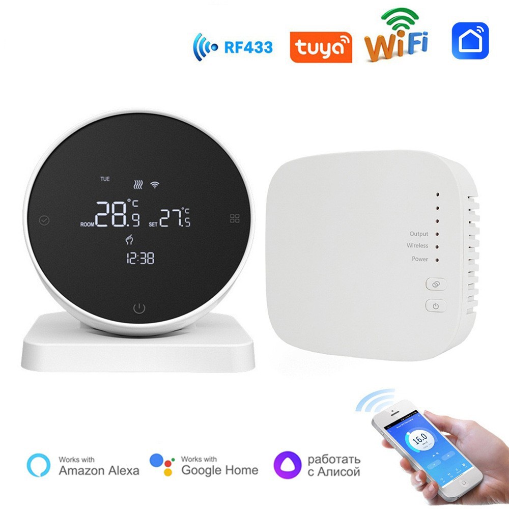 R7 Tuya WiFi Naqilsiz Kombi Termostatı