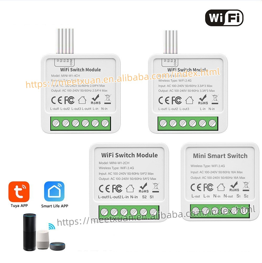 Ağıllı elektrik yandırıb söndürmə 4 çıxışlı rele