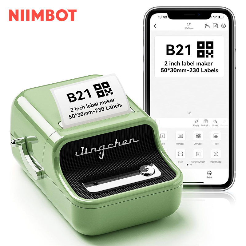 Niimbot B21 - mini etiket printer [açıq yaşıl]