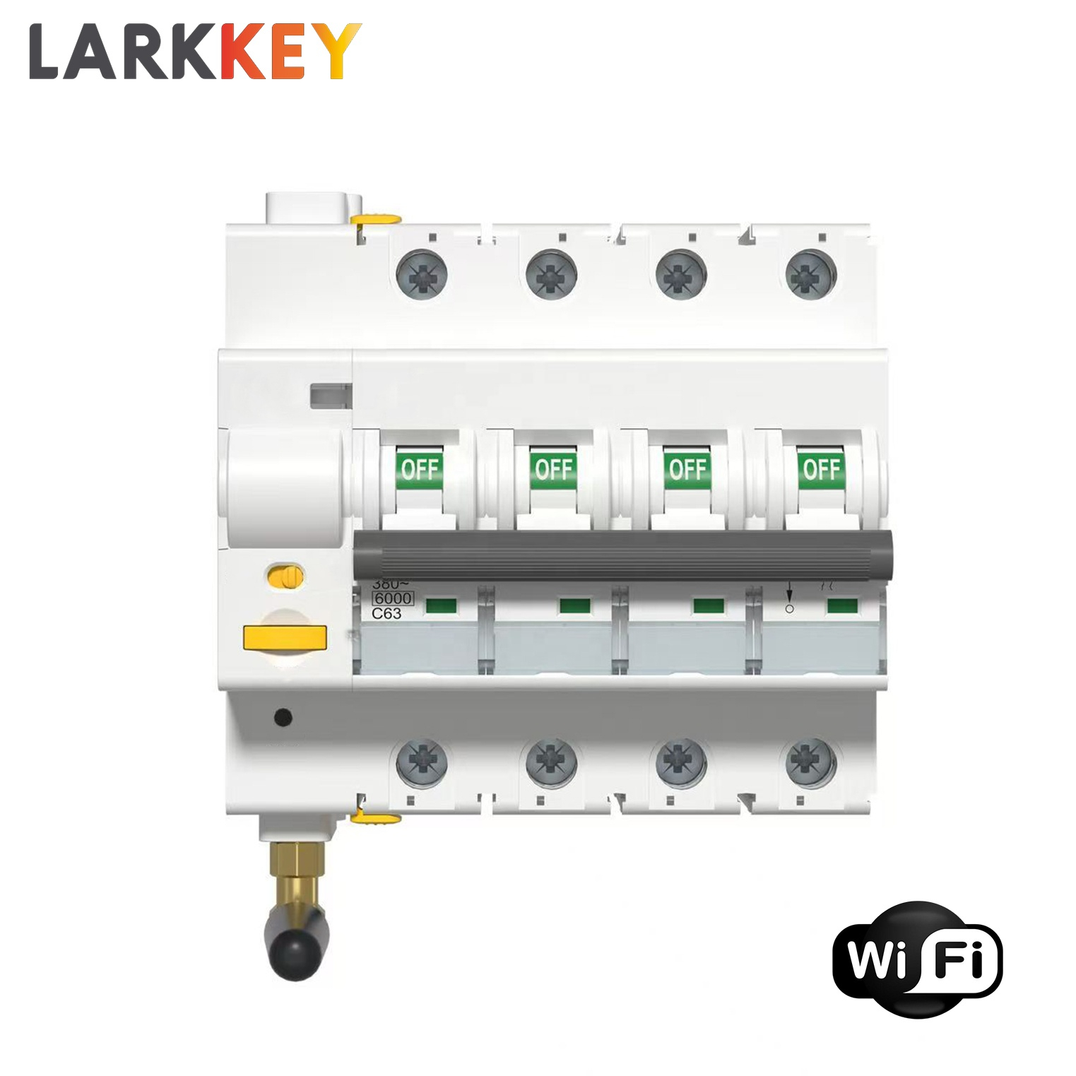 Tuya WiFi Smart MCB Avtomat - Larkkey 4P C63A
